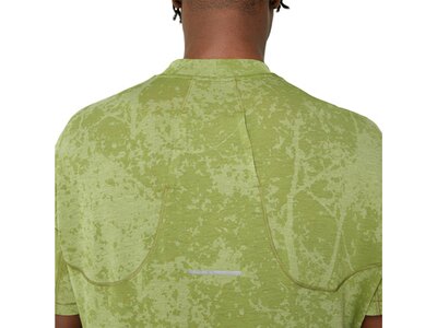 ASICS Herren T-Shirt METARUN PATTERN 1/2 ZIP SS TOP Braun