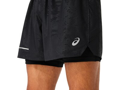 ASICS Herren Shorts LITE-SHOW 2-N-1 5IN SHORT Schwarz