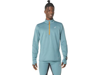 ASICS Herren T-Shirt WINTER RUN 1/2 ZIP MID LAYER Grau