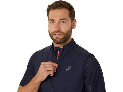 ASICS Herren Weste METARUN PACKABLE GILET Braun