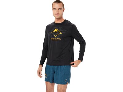 ASICS Herren T-Shirt FUJITRAIL LOGO LS TOP Braun