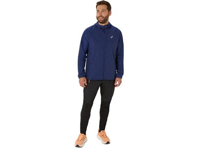 ASICS Herren Jacke ROAD PACKABLE JACKET Blau