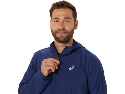ASICS Herren Jacke ROAD PACKABLE JACKET Blau
