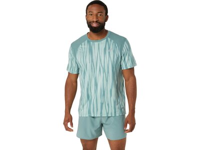 ASICS Herren T-Shirt ROAD ALL OVER PRINT SS TOP Grau