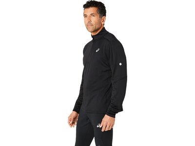 ASICS Herren T-Shirt ROAD WINTER 1/2 ZIP MID LAYER Schwarz