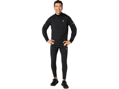 ASICS Herren T-Shirt ROAD WINTER 1/2 ZIP MID LAYER Schwarz