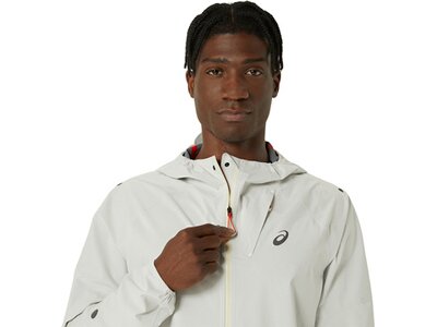 ASICS Herren Jacke METARUN WATERPROOF JACKET Grau