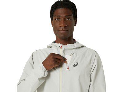 ASICS Herren Jacke METARUN WATERPROOF JACKET Grau