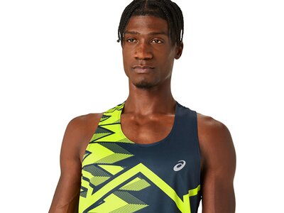 ASICS Herren T-Shirt LIGHT GRAPHIC SINGLET Grau