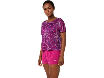 ASICS Damen T-Shirt SAKURA AOP SS TOP Lila