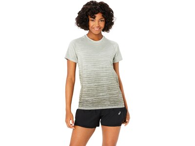 ASICS Damen T-Shirt SEAMLESS SS TOP Silber