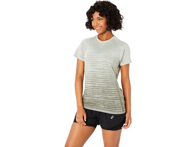 ASICS Damen T-Shirt SEAMLESS SS TOP Silber