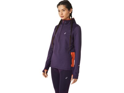 ASICS Damen T-Shirt WINTER RUN LS HOODIE Schwarz