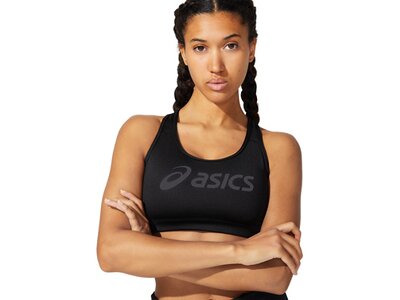 ASICS Damen BH CORE LOGO BRA Schwarz