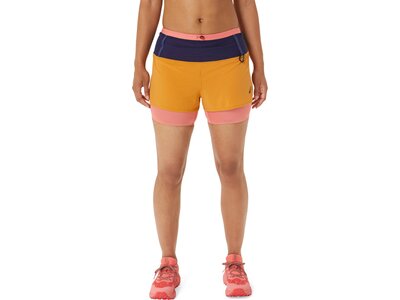 ASICS Damen Shorts FUJITRAIL™ 2-N-1 SHORT Braun