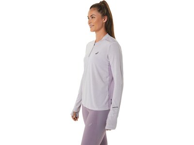 ASICS Damen T-Shirt METARUN™ 1/2 ZIP LS TOP Lila