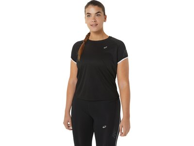 ASICS Damen T-Shirt ICON SS TOP Schwarz