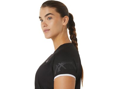 ASICS Damen T-Shirt ICON SS TOP Schwarz