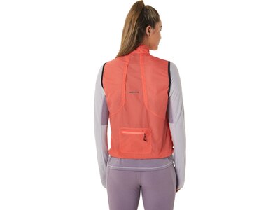 ASICS Damen Weste METARUN™ PACKABLE VEST Orange