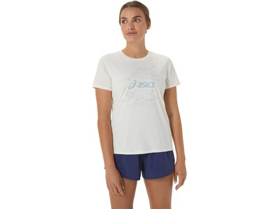 ASICS Damen T-Shirt NAGINO™ GRAPHIC RUN SS TOP Grau