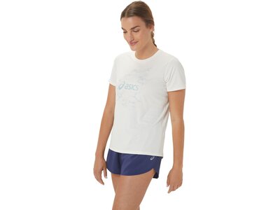 ASICS Damen T-Shirt NAGINO™ GRAPHIC RUN SS TOP Grau