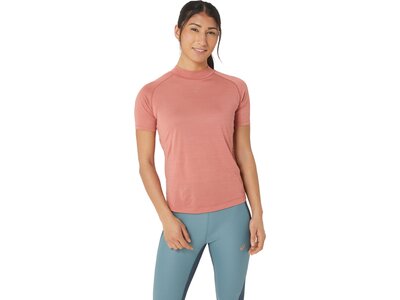 ASICS Damen T-Shirt NAGINO RUN SS TOP Braun