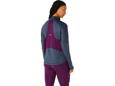 ASICS Damen T-Shirt WINTER RUN 1/2 ZIP MID LAYER Grau