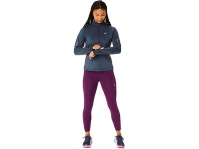 ASICS Damen T-Shirt WINTER RUN 1/2 ZIP MID LAYER Grau