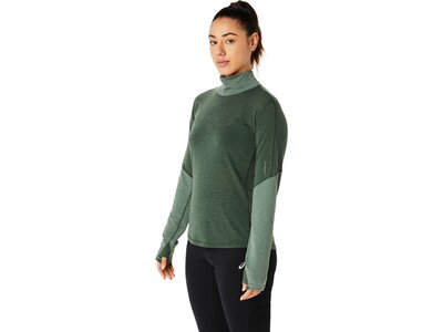 ASICS Damen T-Shirt METARUN MOCK NECK LS TOP Grau