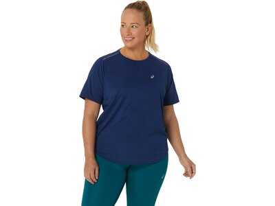 ASICS Damen T-Shirt ROAD SS TOP Blau