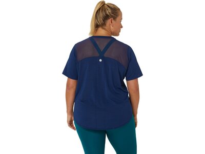 ASICS Damen T-Shirt ROAD SS TOP Blau
