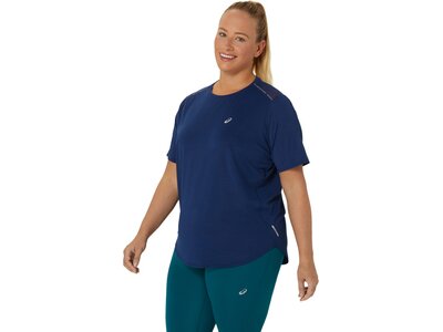 ASICS Damen T-Shirt ROAD SS TOP Blau