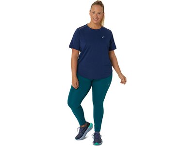 ASICS Damen T-Shirt ROAD SS TOP Blau