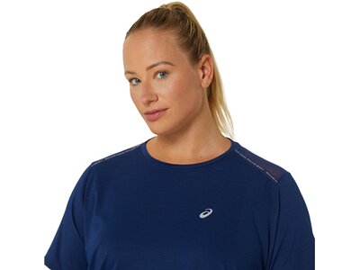 ASICS Damen T-Shirt ROAD SS TOP Blau
