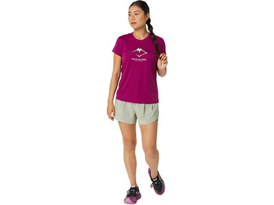 ASICS Damen T-Shirt FUJITRAIL LOGO SS TOP Rot