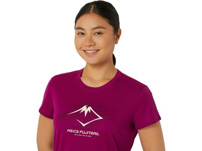 ASICS Damen T-Shirt FUJITRAIL LOGO SS TOP Rot