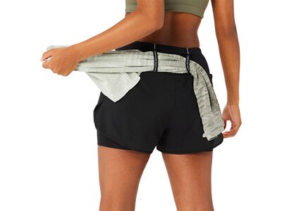 ASICS Damen Shorts ROAD 2-N-1 3.5IN SHORT Schwarz