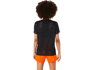 ASICS Damen T-Shirt METARUN SS TOP Schwarz