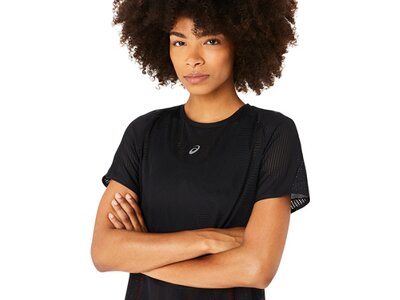 ASICS Damen T-Shirt METARUN SS TOP Schwarz