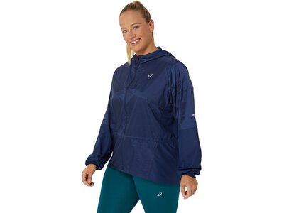 ASICS Damen Jacke PACKABLE RUN JACKET Blau