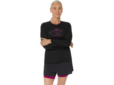 ASICS Damen T-Shirt FUJITRAIL LOGO LS TOP Braun