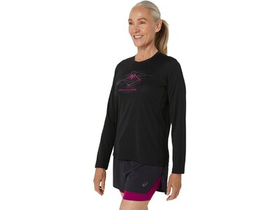 ASICS Damen T-Shirt FUJITRAIL LOGO LS TOP Braun