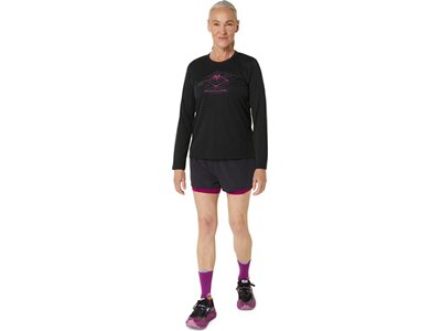 ASICS Damen T-Shirt FUJITRAIL LOGO LS TOP Braun