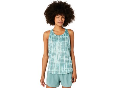 ASICS Damen T-Shirt ROAD ALL OVER PRINT TANK Grau