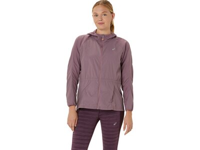 ASICS Damen Jacke ROAD PACKABLE JACKET Lila