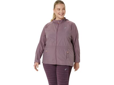 ASICS Damen Jacke ROAD PACKABLE JACKET Lila
