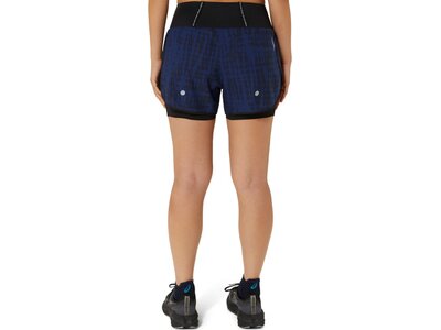ASICS Damen Shorts ROAD ALL OVER PRINT 2-N-1 3.5IN SHORT Schwarz