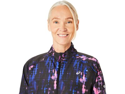 ASICS Damen Jacke ROAD LITE-SHOW PACKABLE JACKET Grau