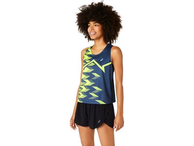 ASICS Damen T-Shirt LIGHT GRAPHIC TANK Braun