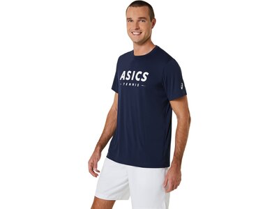 ASICS Herren Shirt MEN COURT TENNIS GRAPHIC TEE Schwarz